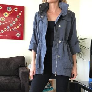 Blue Steel Rain Coat🌧🧥 cinch & hood